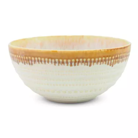 Bowl de Ceramica Redondo de 16.5 x 7.5 Centimetros de Color Blanco BELLARTE LDX-W00539