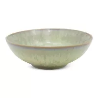 Bowl de Ceramica Redondo de 17.5 x 6 Centimetros de Color Verde BELLARTE LDX-W00541