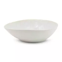Bowl Ovalado de Ceramica 20 x 17 x 5.5 Centimetros Blanco BELLARTE LDX-W00483