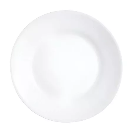 Plato de Vidrio Redondo de Borde Ancho para Restaurante de 19.5 Centimetros ARC 22530