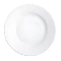 Plato de Vidrio Redondo de Borde Ancho para Restaurante de 22.6 Centimetros ARC 22514