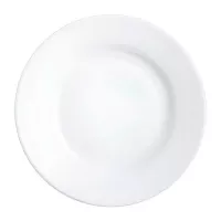 Plato de Vidrio Redondo de Borde Ancho para Restaurante de 25.2 Centimetros ARC P3972