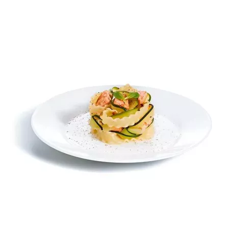 Plato de Vidrio Redondo de Borde Ancho para Restaurante de 25.2 Centimetros ARC P3972