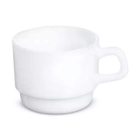 Taza de Vidrio para Restaurante de 190 Mililitros de Color Blanco ARC 22837