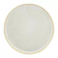 Plato de Ceramica Redondo de 27 x 2 Centimetros de Color Beige BELLARTE LDX-P00710