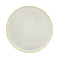 Plato de Ceramica Redondo de 21 x 1.5 Centimetros de Color Beige BELLARTE LDX-P00711