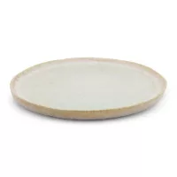 Plato de Ceramica Redondo de 21 x 1.5 Centimetros de Color Beige BELLARTE LDX-P00711 2