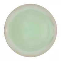 Plato de Ceramica Redondo de 26 Centimetros de Color Verde BELLARTE LDX-P00609