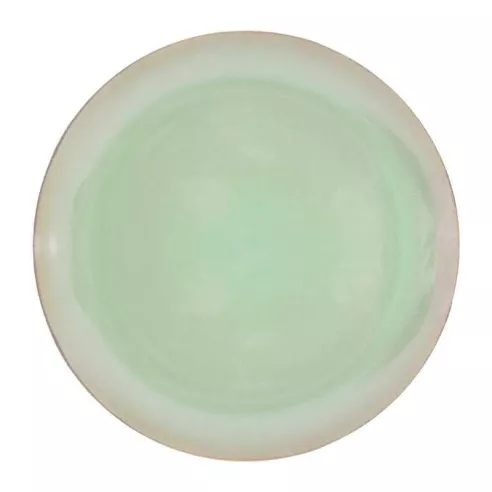 Plato de Ceramica Redondo de 26 Centimetros de Color Verde BELLARTE LDX-P00609