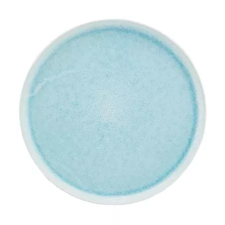 Plato de Ceramica Redondo de 20 Centimetros de Color Celeste BELLARTE LDX-P00639