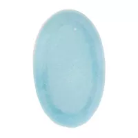 Plato Ovalado de Ceramica de 29.5 x 18 Centimetros de Color Celeste BELLARTE LDX-P00640