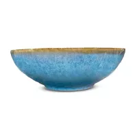 Bowl de Ceramica Redondo de 17.5 x 6 Centimetros de Color Celeste BELLARTE LDX-W00540