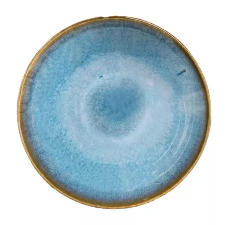 Bowl de Ceramica Redondo de 17.5 x 6 Centimetros de Color Celeste BELLARTE LDX-W00540