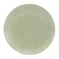 Plato de Ceramica Redondo de 22 Centimetros de Color de Verde BELLARTE LDX-P00715