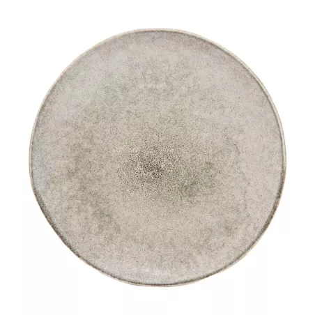 Plato Redondo de Ceramica de 20 Centimetros de Color Cafe BELLARTE LDX-P00717