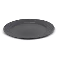 Plato de Ceramica Redondo de 26.8 Centimetros de Color Negro BELLARTE LDX-P00003 2