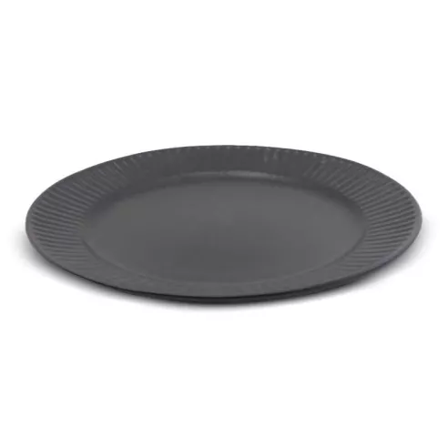 Plato de Ceramica Redondo de 26.8 Centimetros de Color Negro BELLARTE LDX-P00003