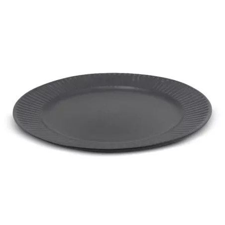 Plato de Ceramica Redondo de 26.8 Centimetros de Color Negro BELLARTE LDX-P00003