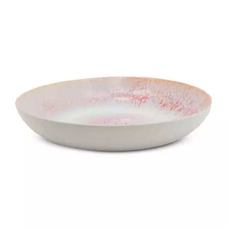 Bowl de Ceramica Redondo de 20 x 4 Centimetros de Color Blanco BELLARTE LDX-W00464