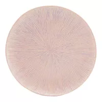 Plato Redondo de Ceramica 27.5 Centimetros Palo Rosa BELLARTE LDX-P00651