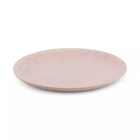 Plato Redondo de Ceramica 27.5 Centimetros Palo Rosa BELLARTE LDX-P00651