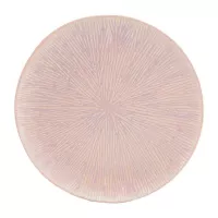 Plato Redondo de Ceramica 20.5 Centimetros Palo Rosa BELLARTE LDX-P00652