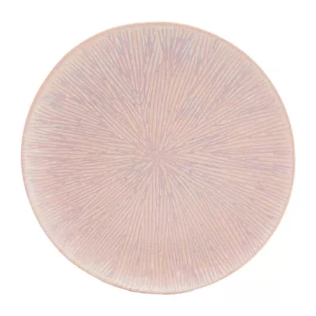 Plato Redondo de Ceramica 20.5 Centimetros Palo Rosa BELLARTE LDX-P00652