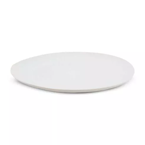 Plato Ovalado de Ceramica 28.5 x 23.8 Centimetros Blanco Hueso BELLARTE LDX-P00653