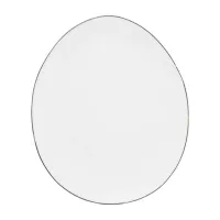 Plato Ovalado de Ceramica 28.5 x 24 Centimetros Gris BELLARTE LDX-P00029