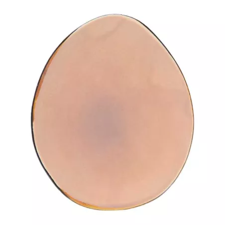 Plato Ovalado de Ceramica 20.5 x 17 Centimetros Palo Rosa BELLARTE LDX-P00032