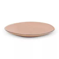 Plato Ovalado de Ceramica 20.5 x 17 Centimetros Palo Rosa BELLARTE LDX-P00032 2