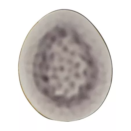 Plato Ovalado de Ceramica 28.5 x 24 Centimetros Negro BELLARTE LDX-P00154