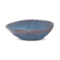 Bowl Ovalado de Ceramica 20.5 x 17 x 5.8 Centimetros Azul BELLARTE LDX-W00225