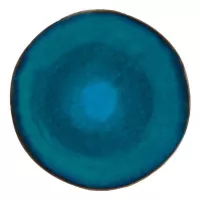 Plato Redondo de Ceramica 27 Centimetros Verde BELLARTE LDX-P00052