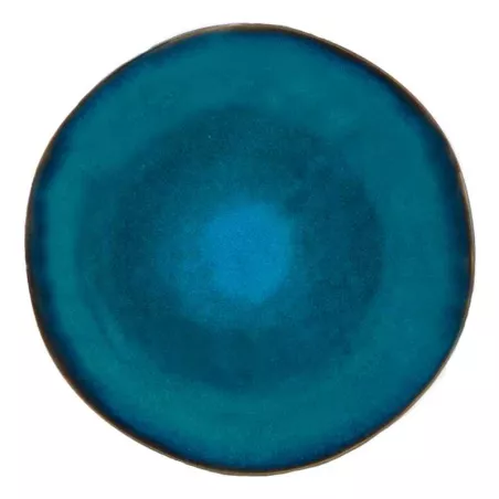 Plato Redondo de Ceramica 27 Centimetros Verde BELLARTE LDX-P00052