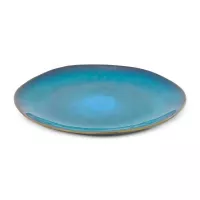 Plato Redondo de Ceramica 27 Centimetros Verde BELLARTE LDX-P00052 2