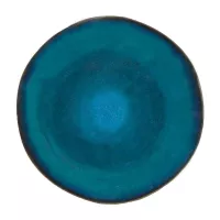 Plato Redondo de Ceramica 22.5 Centimetros Verde BELLARTE LDX-P00053