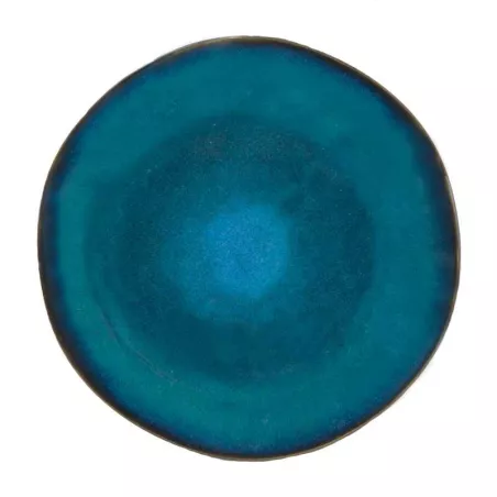 Plato Redondo de Ceramica 22.5 Centimetros Verde BELLARTE LDX-P00053