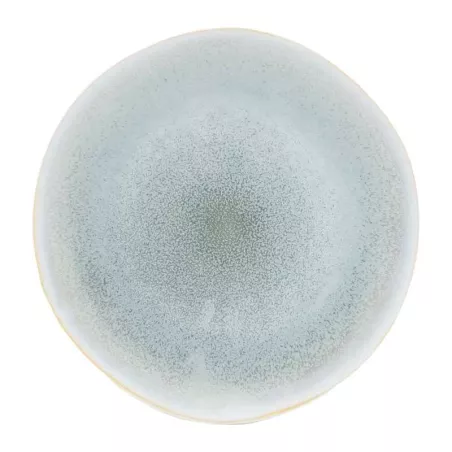 Plato Redondo de Ceramica 22 Centimetros Celeste BELLARTE LDX-P00093