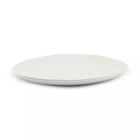 Plato Redondo de Ceramica 27.5 Centimetros Blanco BELLARTE LDX-P00125
