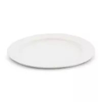 Plato Redondo de Ceramica 27 Centimetros Blanco BELLARTE LDX-P00166 2