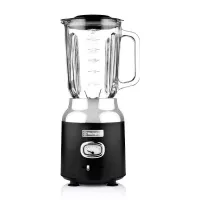 Licuadora de Acero Inoxidable de 3 Velocidades con Frasco de Vidrio para 1.5 Litros Color Negro WESTINGHOUSE WKBE221BK