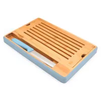 Tabla para Cortar Pan de Bambu de 38.5 x 25.5 Centimetros TIPS CXR-036