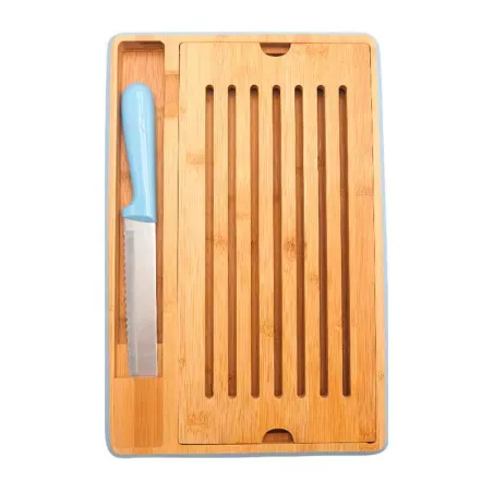 Tabla para Cortar Pan de Bambu de 38.5 x 25.5 Centimetros TIPS CXR-036