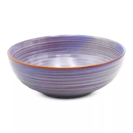 Bowl Redondo de Ceramica de 11.5 x 5.5 Centimetros de Color Azul RUSTIC 22423-B