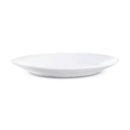Plato de Vidrio Redondo Coupe para Restaurante de 15.3 Centimetros de Color Blanco ARC 22506