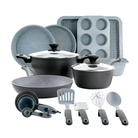 Ollas y Sartenes Bastone Gris Mate , Set de 23 Piezas GIBSON 137517.23