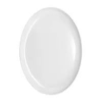 Plato Ovalado Coupe de Ceramica de Color Blanco de 16.6 x 11.4 Pulgadas GIBSON 131741.01R