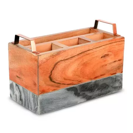 Organizador de Cocina de Madera de 10 x 5 x 6.5 Pulgadas GIBSON 124648.01