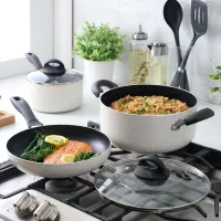 Ollas y Sartenes con Acabado Martillado Clairborne, Set de 7 Piezas GIBSON 141080.07RR 2